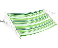 ASS Hängematte 120x200cm GRÜN gestreift aus Baumwolle