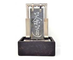 Windworks Edelstahl Schieferbrunnen