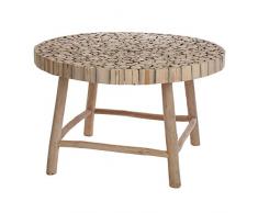 Selsey Teak - Gartentisch, Holztisch Teak-Holz rund 75 cm