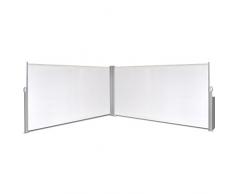 vidaXL Seitenmarkise Doppel 160x600cm Sichtschutz Seitenrollo Sonnenschutz