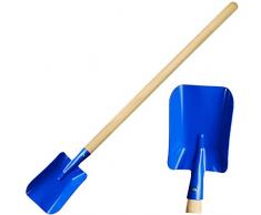 alles-meine.de GmbH Kinder - Schaufel / Spaten - aus Holz & Metall - blau - 78 cm lang - stabile Gartengeräte / Gartenset - Kinderschaufel - Schippe - Gartenschaufel - Kinderspat..