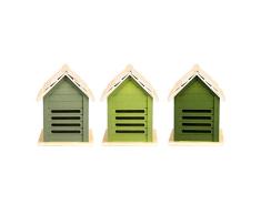 Rivanto® Grüntöne Serie Marienkäferhaus, farbig Sortiert, Verschiedene Grüntöne, hellgrün/grün/dunkelgrün, Farbwahl Nicht möglich
