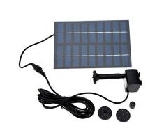 Decdeal 9V 1.8 W Bürstenlose Solarpumpe Solar Wasserspiel Springbrunnen Fontäne Pumpe