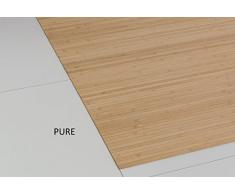 Bambusteppich MASSIVE pure, 170x240 cm, 17mm gehärtete Stege | die neue Generation Bambusteppich | kein Bordürenteppich | Teppich | Wohnzimmer | Küche | Markenprodukt von DE-COmmerce | MADE IN GERMANY