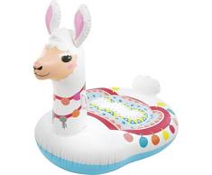Bavaria Home Style Collection Aufblasbare Pool Tiere Lama Tier Wassertier Schwimmtier Luftmatratze Wassermatratze Badeinsel Reittier mit Haltegriffe für Pool See Wasser-Spielzeug Kinder ab 3 Jahre