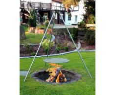 Edelstahl Dreibein Schwenkgrill, Ø 80 cm, RICON, deutsche Herstellung