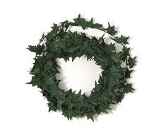 RAYHER - 5109213 - Mini-Efeu-Girlande, SB-Btl. 3 m, d.grün