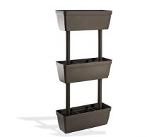 DEMA Senkrechtgarten/Blumenkasten 3tlg. hellgrau