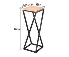 ZIXERN Blumenregal Indoor Outdoor Garten Terrassenpflanze Bonsai Deko Display Blumenständer Blumenständer Blumenstandplatz im Freien (Farbe : Schwarz, Größe : M:30 * 30 * 85cm)