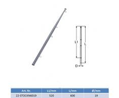 MARETeam® Flaggenstock Edelstahl A2-AISI 304 poliert Ø 600 mm lang - Ø 19 mm