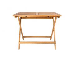 SAM Akazien-Holz Massiv Gartentisch 80x60 cm, Blossom, FSC® 100% Zertifiziert, für Ihren Balkon, Terrasse oder Garten