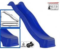Anbaurutsche Wellenrutsche 2.40m blau - TÜV/GS