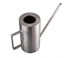 beautygoods Edelstahl Gießkanne giesskanne Metallgießkanne, Volumen 1,5 Liter, Moderner Stil, Sicher, gesund, korrosionsbeständig, langlebig, Gebürstete Oberfläche