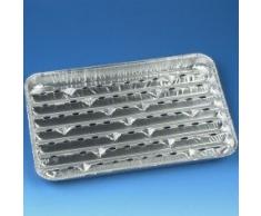 50 Grillschalen, Alu eckig 34,5 cm x 22,4 cm x 3 cm