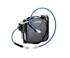 Metabo 628824000 Schlauchaufroller SA 312 (automatisch 8mm, PU-Schlauch 12 m 1/4, Euro, ARO, ISO), Mehrfarbig