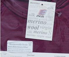 Baby Body langarm, 70% Wolle (kbT) und 30% Seide, Engel Natur (62/68, Orchidee)