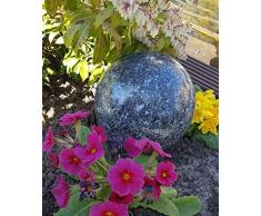 Kugel aus Edelstahl 25 cm Dekokugel Granit anthrazit Dekorationskugel Edelstahlkugel