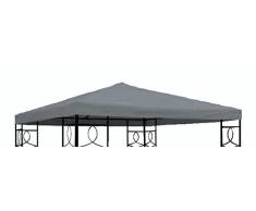 Spetebo Pavillon Ersatzdach 3x3 Meter - anthrazit - wasserdicht - Pavillondach
