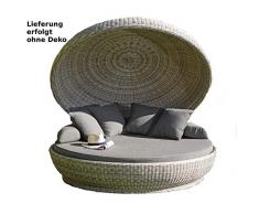 Sonnenpartner Loungeinsel Oyster Farbe White-Coral inkl. Kissen und Schutzhülle