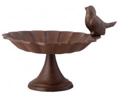 Esschert Design Vogeltränke Fuß Gußeisen 1 Vogel, 19 x 14 x 16, FB164