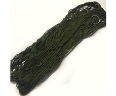 Victor Johnsond Hammock Hammock for Outdoor-Reisen Garten Camping Hammock Nylon Hängematte Schlafenbett Hängesessel Ineinander greifen-Netz-Hängematte Gestell (Color : Army Green)