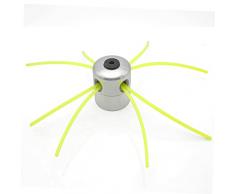 Forever Speed Alu Mähkopf Fadenspule Aluminium Fadenkopf für Benzin Motorsense Freischneider mit 4 Faden