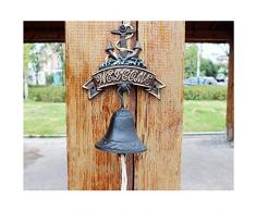 Türruf Metalltürstopp Dekorative TürGuss Eisenanker WillkommenstürFarmhouse-Stil Kreative Metallwandhalterung Türruf für Terrassentür Gartenbar Vintage Türladen Gartenveranda t