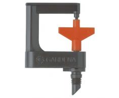 GARDENA Micro-Drip-System Rotor-Sprühregner 360°: Rundum-Rasensprenkler, flächendeckend, regelbare Beregnung, Reichweite ca. 3.50 m, 2 Stück (1369-20)