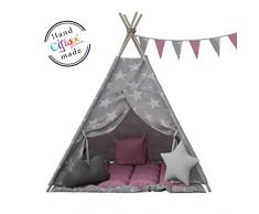Elfique New Idianerzelt Spielzelt Kinderzelt Tipi doppelt gepolsterter Decke