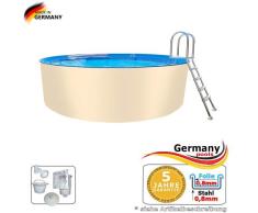 Stahlwandpool 550 x 125 cm Rundformpool Pool rund 5,5 Swimmingpool 5,50 Rundpool Rundformbecken Schwimmbecken Stahlpool Poolbecken