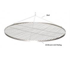 70 cm Grillrost Edelstahl für Schwenkgrill 3 Bein BBQ Grill Rost mit Seil neu