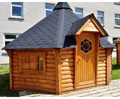 JUNIT GKF06901 6,9 m2 Grillkota, Fichte für ca. 7 Personen