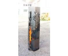 Feuersäule mit Bambusmotiv, Höhe 80cm