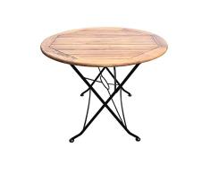 SEDEX Flex Bistrotisch/Gartentisch/Holztisch/Klapptisch rund Ø 100/75 cm Akazienholz