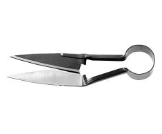 Berger Buchsbaumschere 2711 mit Rundfeder Schafschere aus geschmiedeten Klingen, Klingenlänge: 14 cm
