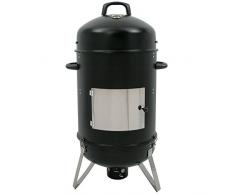 BBQ-Toro Räuchertonne Hickory Ø 46 cm | Räucherofen | Fischgrill | BBQ Holzkohlegrill | 107 cm hoch