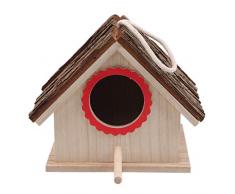 Weisin Vogelhaus Rastplatz Vögel hängen hölzernes Vogelnest im Freien hängendes Dekor für Gartenveranda