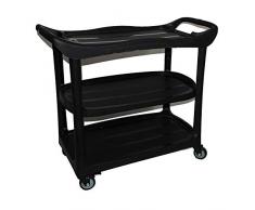 HLF- Stiller Gartenwerkzeugwagen aus Kunststoff, Restaurant-Hotel-Sammelauto-Reinigungswagen, Küchenregal, Lagergewicht 200KG