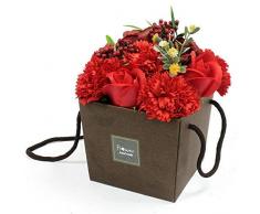 Rote Rose Und Nelke Seife Blume Blumenstrauß