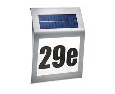 Solar Hausnnummer Style 5500K kaltweiß Solarleuchte Hausnummernleuchte LED esotec 102031