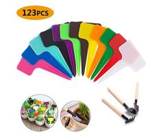 Lifreer 120 STÜCKE Gartenpflanze Etiketten Kunststoff Tags, 1 Pack (3 stücke) Garden Kit Tools Set für Kräutergarten Outdoor Indoor, Samen Topf Kräuter Blumen Gemüse, Pflanzen, Gewächshaus Zubehör