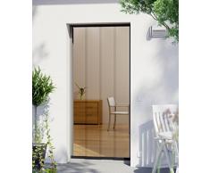 Windhager Insektenschutz PLUS Türvorhang Easy Lamellenvorhang Fliegengitter individuell kürzbar, 95 x 220 cm, anthrazit, 04314