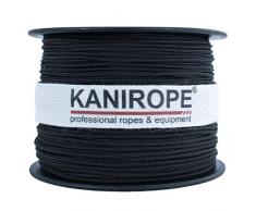 Kanirope® Polyesterseil Seil Polyester POLYBRAID 2mm 100m Schwarz geflochten
