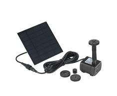 Decdeal Solar-Brunnen Wasserpumpe Garten Brunnen 7V