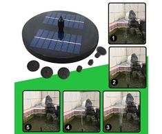 Z.L.FFLZ Solarbrunnen-Pumpe Solarbetriebene Wasserbrunnen Pool Teich Sonnenkollektor Schwimm Brunnen Garten-Dekoration ohne Batterie