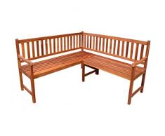 vidaXL Holz Eckbank Gartenbank Holzbank Sitzbank Gartenmöbel Sitzgarnitur Akazie