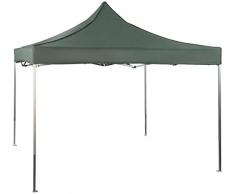 Royal Gardineer Pavillon: Aluminium-Faltpavillon Falon, wasserdichte Dachplane, 3 x 3 m, grün (Partyzelt)