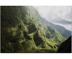 YYTOOF HD Kauai Hawaii - Luftaufnahme über die Garteninsel 9034475 (52*38cm Premium 500-teiliges Puzzle Made in USA!)