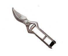 FALCI 247500 – 23 und Rebenschere Gartenschere geschmiedet mit Verschluss in Leder, 23 cm, grau