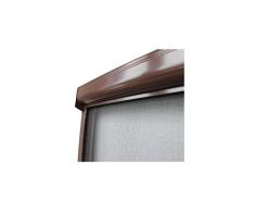 Top-Multi Insektenschutzrollo Fliegengitter Fiberglas BRAUN Größe 130cm x 160cm Grundpaket: 1 Stück